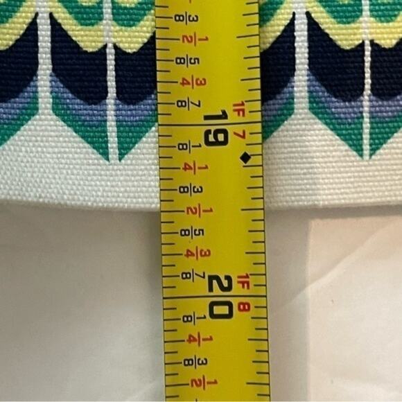 Talbots Navy Yellow Bold Print Career Office Date Skirt NWOT Size 10 - Picture 11 of 11